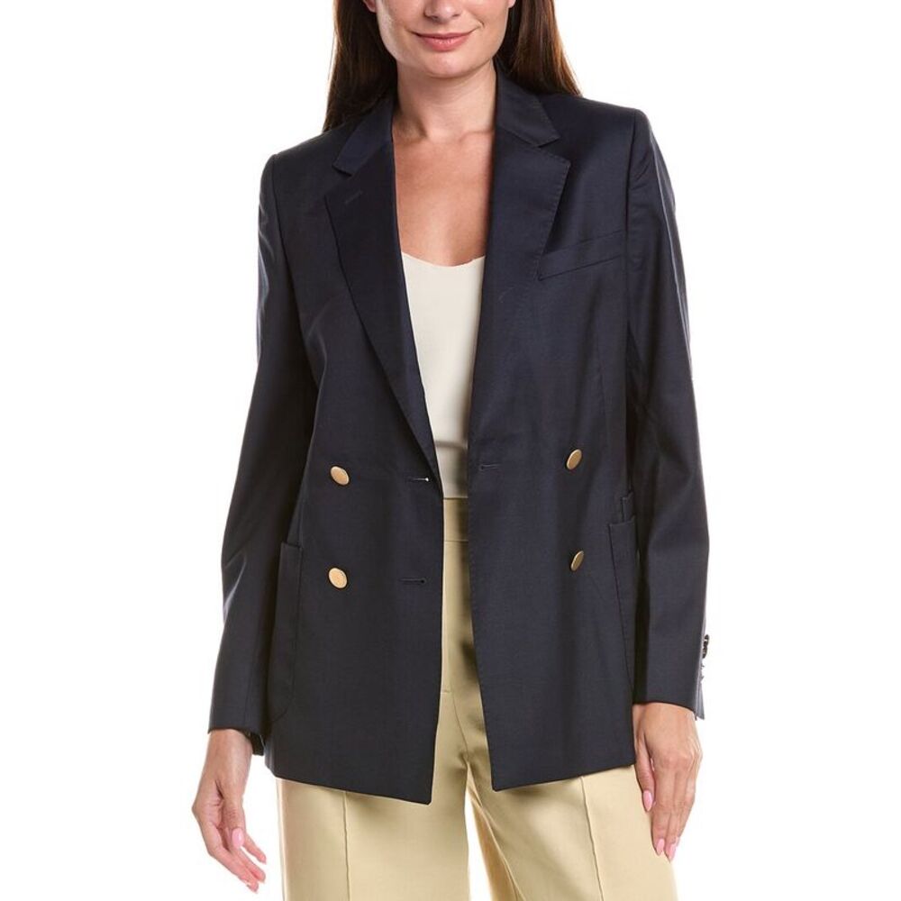 Officine Générale Womens Officine Generale Mathilde Wool Jacket, Navy